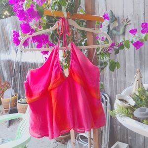 Tie up tube top vintage style